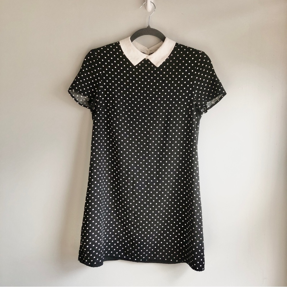 F21 polka dot shift dress